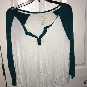 American Eagle Henley tee